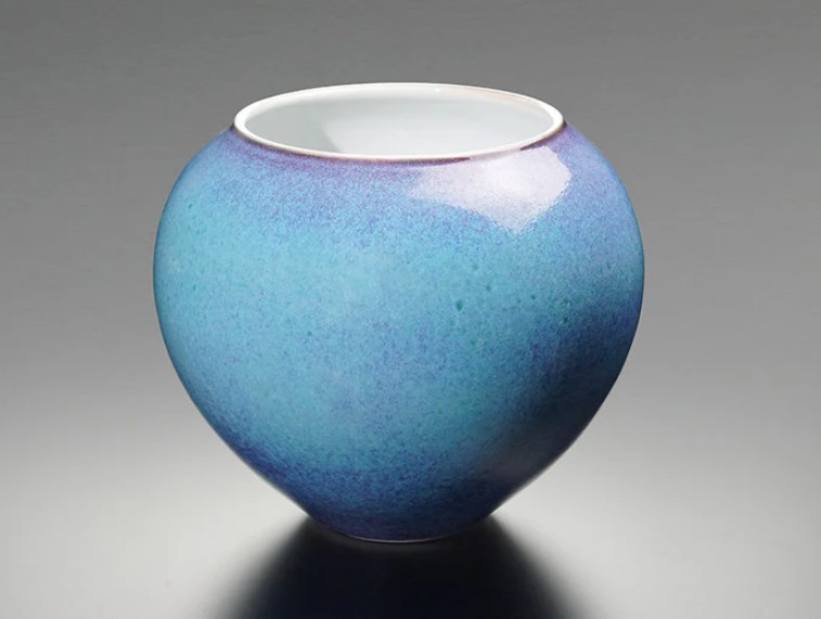 【有田焼】鈞窯花器『青い空』